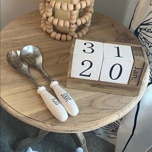 Rae Dunn salad spoon and fork